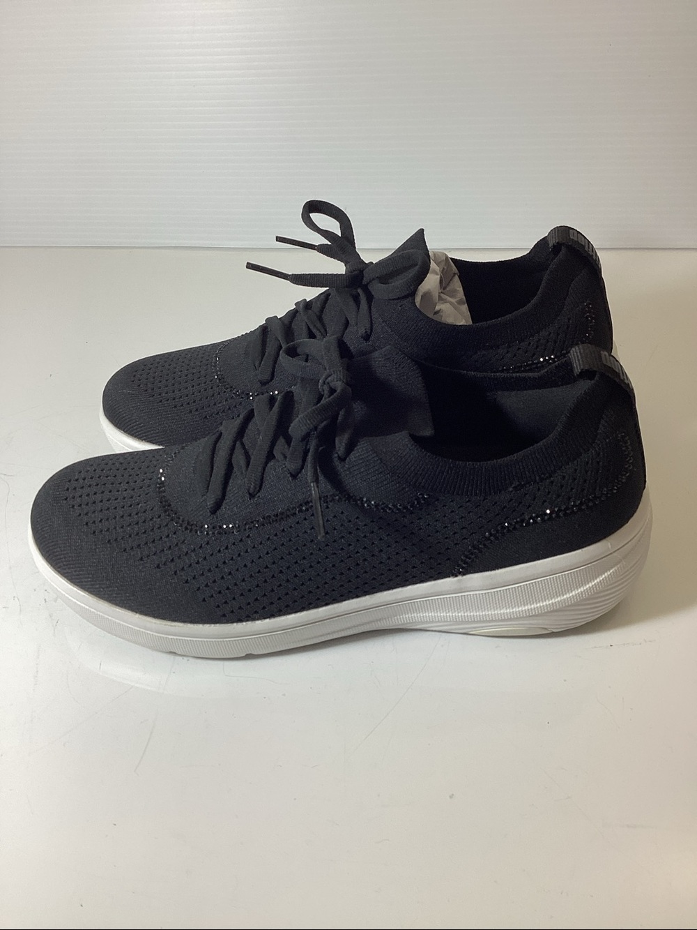 Fit Top
Women's Super-Q Crystal-Trim Knit Laced Up Sneakers - Picture 9 of 14